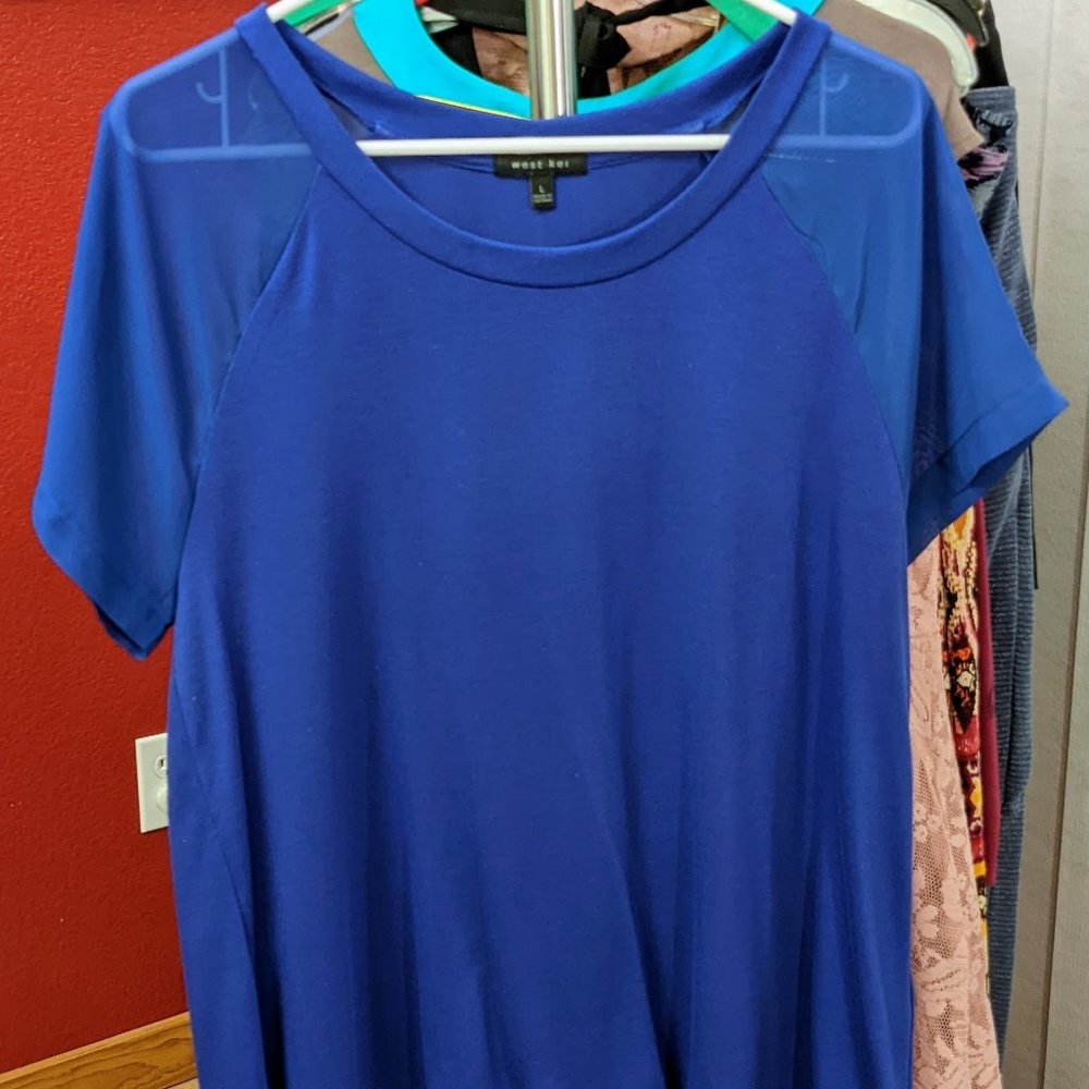 Royal Blue West Kei Short-sleeve Shirt